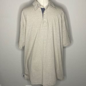 ROUNDTREE & YORKE short sleeve men’s soft pinstriped golf shirt